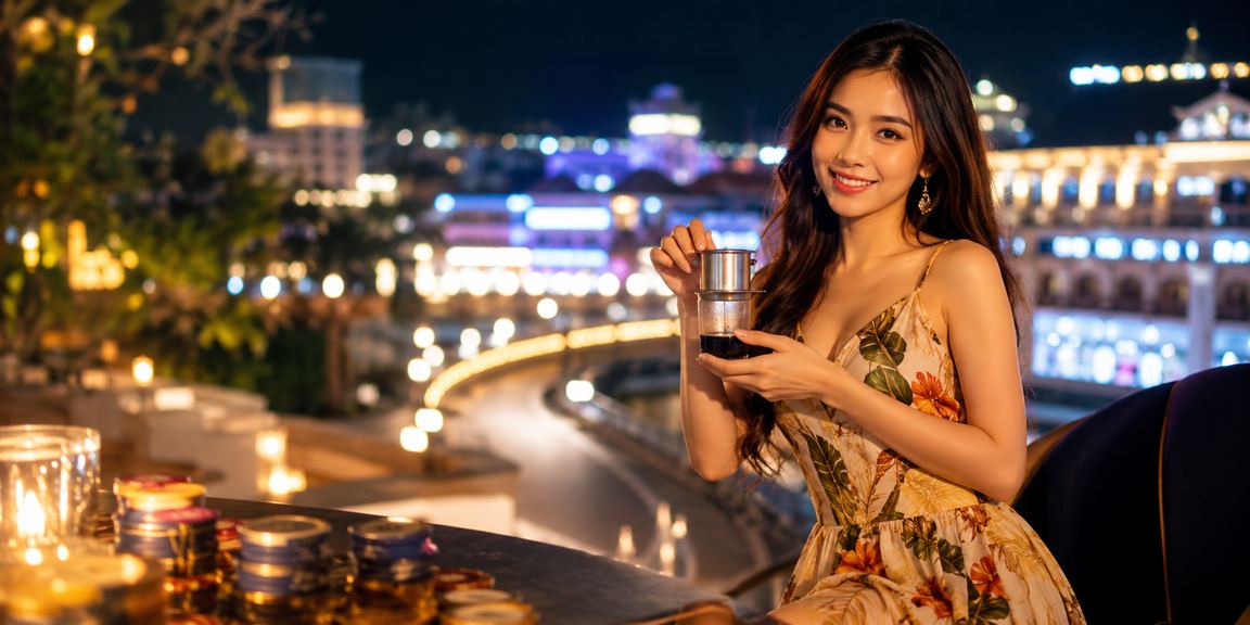 Người chơi tại Đà Lạt nhâm nhi cà phê và theo dõi kết quả cá cược trực tuyến